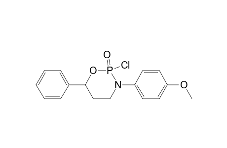 2H-1,3,2-Oxazaphosphorine, 2-chlorotetrahydro-3-(4-methoxyphenyl)-6-phenyl-, 2-oxide