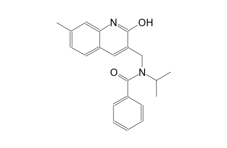 N-[(2-hydroxy-7-methyl-3-quinolinyl)methyl]-N-isopropylbenzamide