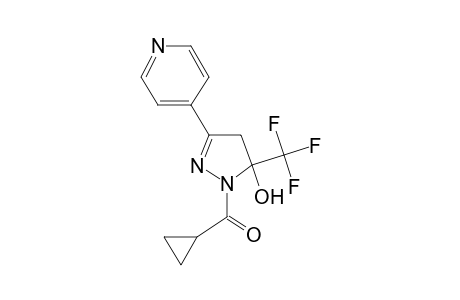 Cyclopropyl(5-hydroxy-3-pyridin-4-yl-5-trifluoromethyl-4,5-dihydropyrazol-1-yl)methanone