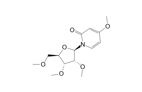 2(1H)-Pyridinone, 4-methoxy-1-(2,3,5-tri-O-methyl-.beta.-D-ribofuranosyl)-