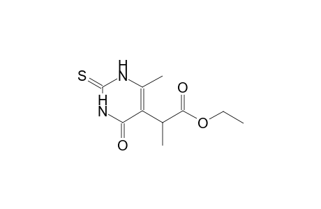 ethyl 2-(6-methyl-4-oxo-2-thioxo-1,2,3,4-tetrahydro-5-pyrimidinyl)propanoate