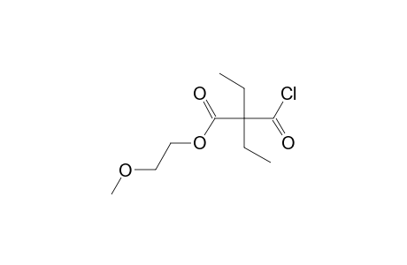 Diethylmalonic acid, monochloride, 2-methoxyethyl ester