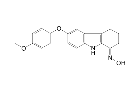 Carbazol-1(2H)-one, 3,4-dihydro-6-(4-methoxyphenoxy)-, oxime