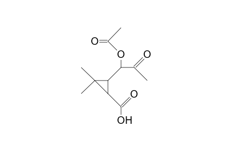 2-(2-Oxo-1-acetoxypropyl)-1,1-dimethyl-3-cyclopropanecarboxylic acid