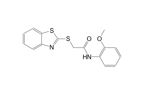 2-(1,3-benzothiazol-2-ylsulfanyl)-N-(2-methoxyphenyl)acetamide
