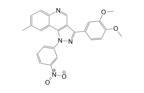 3-(3,4-dimethoxyphenyl)-8-methyl-1-(3-nitrophenyl)-1H-pyrazolo[4,3-c]quinoline
