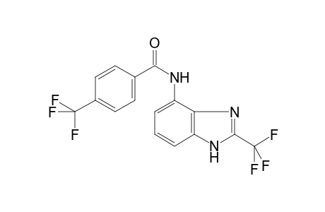 4-(trifluoromethyl)-N-[2-(trifluoromethyl)-1H-benzimidazol-4-yl]benzamide