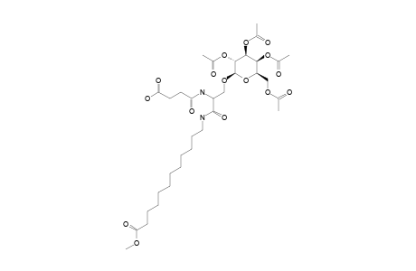 3-O-(2,3,4,6-TETRA-O-ACETYL-BETA-D-GALACTOPYRANOSYL)-N-(3-CARBOXYPROPIONYL)-L-SERINE-11-METHOXYCARBONYLUNDECANAMIDE