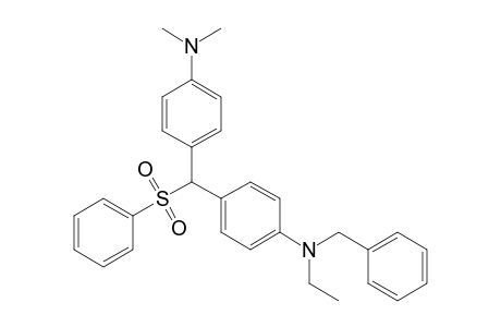 Benzenemethanamine, N-[4-[[4-(dimethylamino)phenyl](phenylsulfonyl)methyl]phenyl]-N-ethyl-
