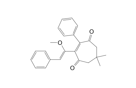 2-[(Z)-1-methoxy-2-phenyl-ethenyl]-6,6-dimethyl-3-phenyl-cyclohept-2-ene-1,4-dione
