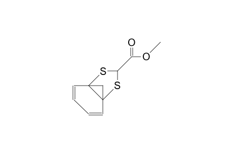 endo-8-Carbomethoxy-7,9-dithia-tricyclo(4.3.1.0/1,6/)nona-2,4-diene