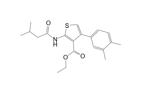 ethyl 4-(3,4-dimethylphenyl)-2-[(3-methylbutanoyl)amino]-3-thiophenecarboxylate