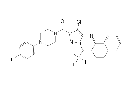 11-chloro-10-{[4-(4-fluorophenyl)-1-piperazinyl]carbonyl}-7-(trifluoromethyl)-5,6-dihydrobenzo[h]pyrazolo[5,1-b]quinazoline