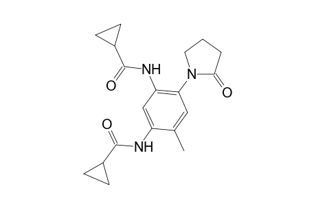 Cyclopropanecarboxamide, N-[5-[(cyclopropylcarbonyl)amino]-4-methyl-2-(2-oxo-1-pyrrolidinyl)phenyl]-