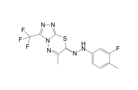 7-(2-(3-Fluoro-4-methylphenyl) hydrazono)-6-methyl-3-(trifluoromethyl)-7H-[1,2,4] triazolo[3,4-b][1,3,4] thiadiazine