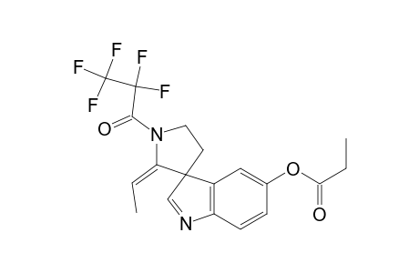 Spiro[3H-indole-3,3'-pyrrolidin]-5-ol, 2'-ethylidene-1'-(2,2,3,3,3-pentafluoro-1-oxopropyl)-, propanoate (ester), (E)-