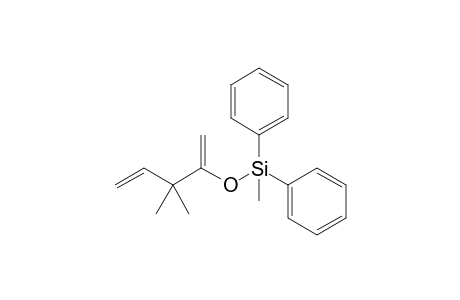 (2,2-dimethyl-1-methylene-but-3-enoxy)-methyl-diphenyl-silane