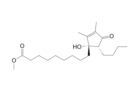 2-Cyclopentene-1-nonanoic acid, 5-butyl-1-hydroxy-2,3-dimethyl-4-oxo-, methyl ester, trans-