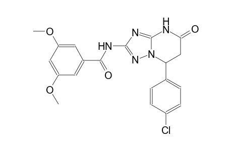 N-[7-(4-chlorophenyl)-5-oxo-4,5,6,7-tetrahydro[1,2,4]triazolo[1,5-a]pyrimidin-2-yl]-3,5-dimethoxybenzamide