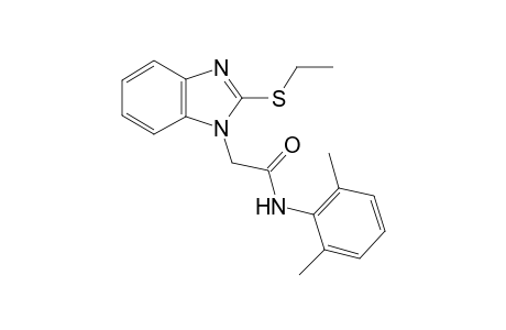 N-(2,6-Dimethylphenyl)-2-[2-(ethylsulfanyl)-1H-benzimidazol-1-yl]acetamide