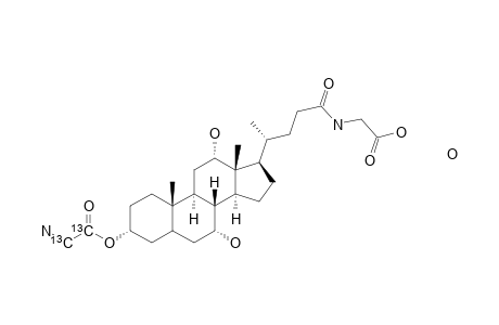 Glycocholic acid-(glycine-13C2) monohydrate, 99 atom % 13C