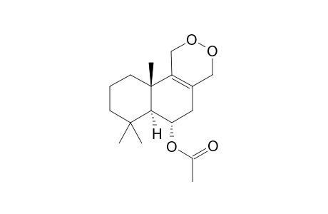 (6S,6aS,10aS)-7,7,10a-Trimethyl-1,4,5,6,6a,7,8,9,10,10a-decahydronaphtho[1,2-d][1,2]dioxin-6-yl acetate