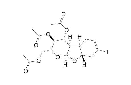 2(R),3(S),4(R),4a(R),4b(R),8a(S),9a(S)-2-Acetoxymethyl-7-iodo-3,4,4a,4b,5,8,8a,9a-octahydro-2H-pyrano[2,3-b]benzofuran-3,4-diol diacetate