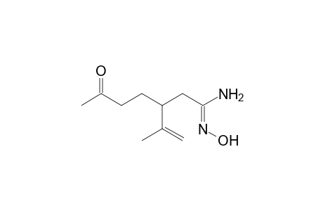 N'-hydroxy-3-(1-methylethenyl)-6-oxoheptanimidamide