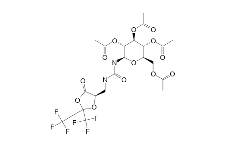 1-[(5S)-4-OXO-2,2-BIS-(TRIFLUOROMETHYL)-1,3-DIOXOLAN-5-YLMETHYL]-3-(2,3,4,6-TETRA-O-ACETYL-BETA-D-GLUCOPYRANOSYL)-UREA