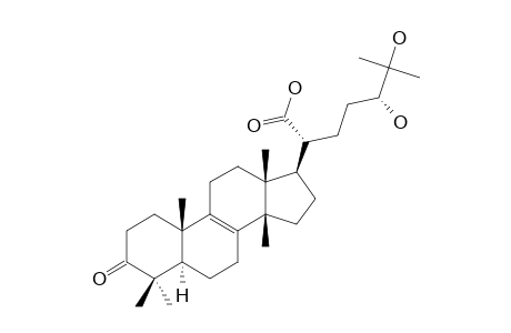 FOMITOPINIC-ACID-A;24S,25-DIHYDROXY-3-OXOLANOST-8-EN-21-OIC-ACID