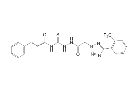 4-Cinnamoyl-3-thio-1-{[5-(α,α,α-trifluoro-o-tolyl)-2H-tetrazol-2-yl]acetyl}semicarbazide