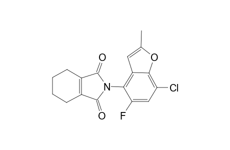 2-Methyl-4-(1,3-dioxo-4,5,6,7-tetrahydro-isoindol-2-yl)-5-fluoro-7-chlorobenzo[b]furan