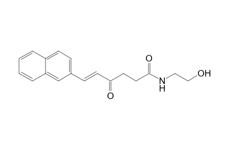 (E)-6-Naphthalen-2-yl-4-oxohex-5-enoic acidethanolamide
