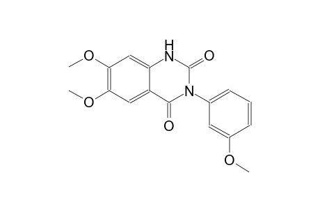 6,7-dimethoxy-3-(3-methoxyphenyl)-2,4(1H,3H)-quinazolinedione