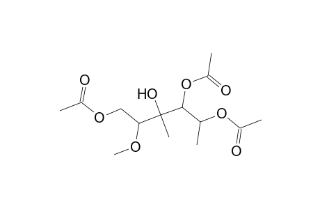 D-Allitol, 6-deoxy-3-C-methyl-2-O-methyl-, triacetate