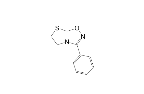 7a-methyl-3-phenyl-5,6-dihydro-[1,3]thiazolo[3,2-d][1,2,4]oxadiazole