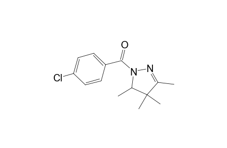 (4-chlorophenyl)-(3,4,4,5-tetramethyl-2-pyrazolin-1-yl)methanone