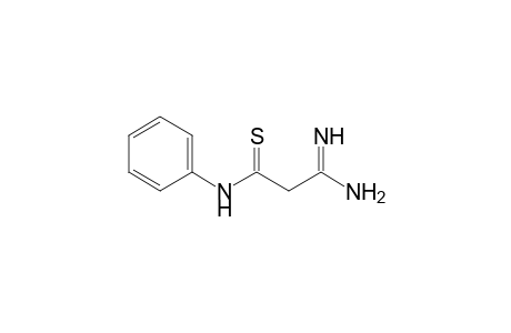 3-amino-3-imino-N-phenylpropanethioamide