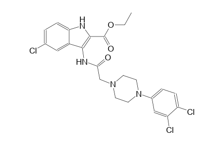 ethyl 5-chloro-3-({[4-(3,4-dichlorophenyl)-1-piperazinyl]acetyl}amino)-1H-indole-2-carboxylate