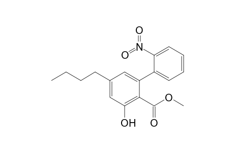 Methyl 5-butyl-3-hydroxy-2'-nitrobiphenyl-2-carboxylate