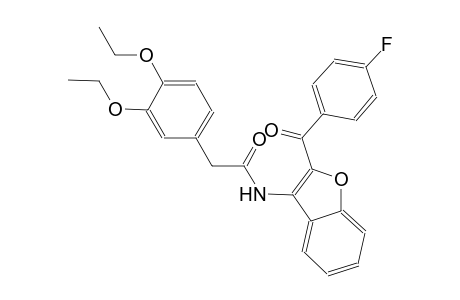 2-(3,4-Diethoxyphenyl)-N-[2-(4-fluorobenzoyl)-1-benzofuran-3-yl]acetamide