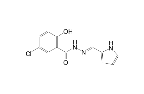 5-chloro-2-hydroxy-N'-[(E)-1H-pyrrol-2-ylmethylidene]benzohydrazide
