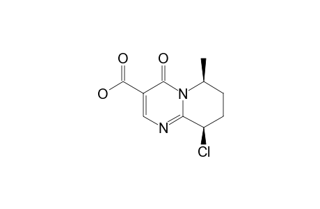 CIS-9-CHLOR-6-METHYL-4-OXO-6,7,8,9-TETRAHYDRO-4H-PYRIDO-[1,2-A]-PYRIMIDIN-3-CARBONSAEURE