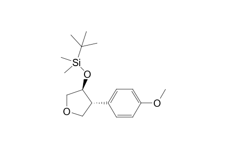 tert-Butyl((trans-4-(4-methoxyphenyl)tetrahydrofuran-3-yl)oxy)dimethylsilane