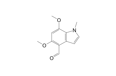 5,7-Dimethoxy-1-methylindole-4-carbaldehyde