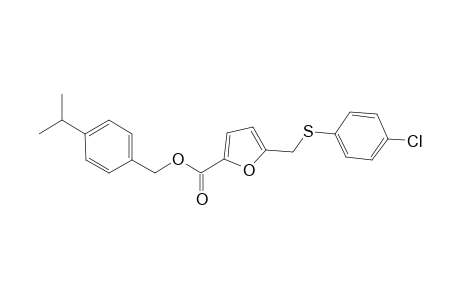 Furan-2-carboxylic acid, 5-(4-chlorophenylthiomethyl)-, 4-isopropylbenzyl ester