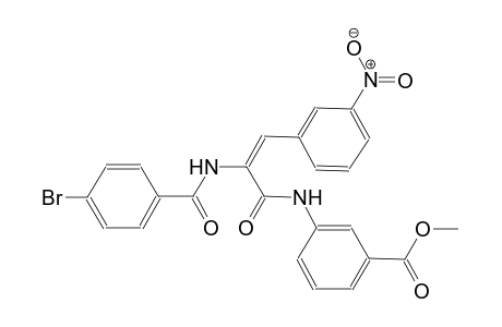 benzoic acid, 3-[[(2E)-2-[(4-bromobenzoyl)amino]-3-(3-nitrophenyl)-1-oxo-2-propenyl]amino]-, methyl ester