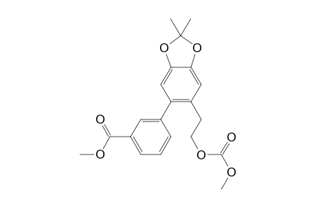 Methyl 3-(6-(2-((methoxycarbonyl)oxy)ethyl)-2,2-dimethylbenzo[d][1,3]dioxol-5-yl)benzoate