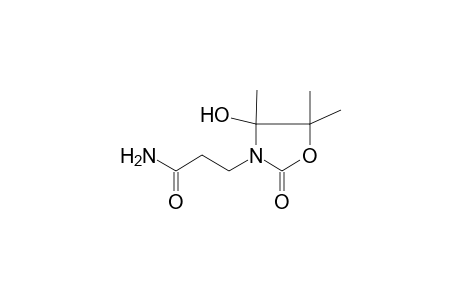 3-(4-Hydroxy-4,5,5-trimethyl-2-oxo-1,3-oxazolidin-3-yl)propanamide