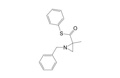 2-Aziridinecarbothioic acid, 2-methyl-1-(phenylmethyl)-, S-phenyl ester, (.+-.)-